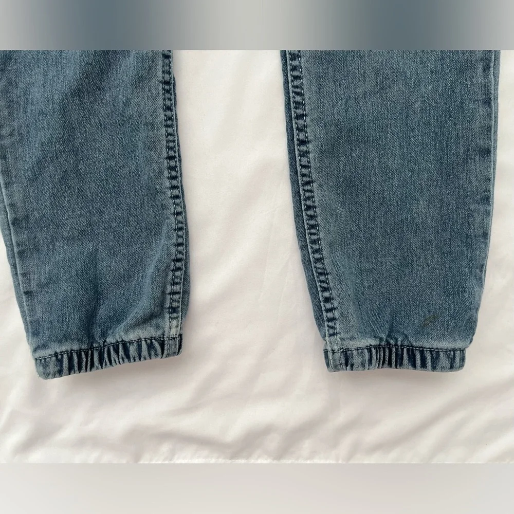 GAP Kids Boys Denim Jogger Jeans Size 8 Pull-On Elastic Waist Blue - Picture 5 of 7